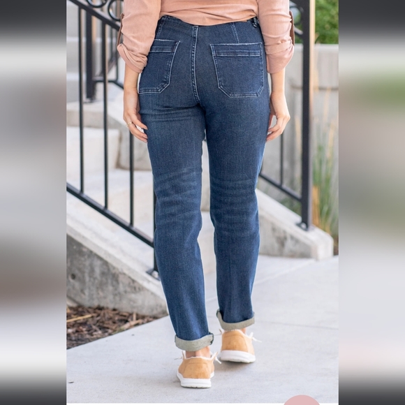 Judy Blue High Rise Double Cuffed Jogger - Picture 2 of 7